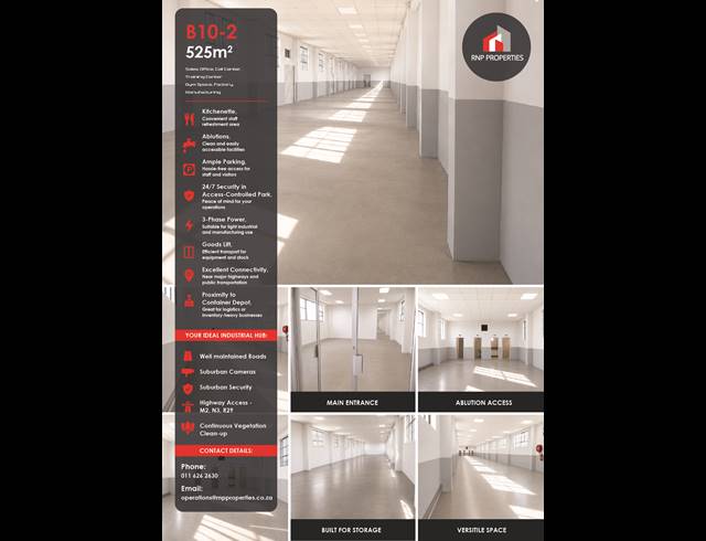 Warehouse property to rent in HERIOTDALE